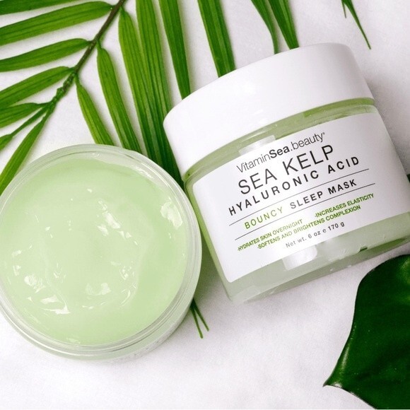 Vitamins and Sea Beauty Bouncy Gel Sea Kelp & Hyaluronic Acid Sleep Mask 6 fl oz - Picture 1 of 6